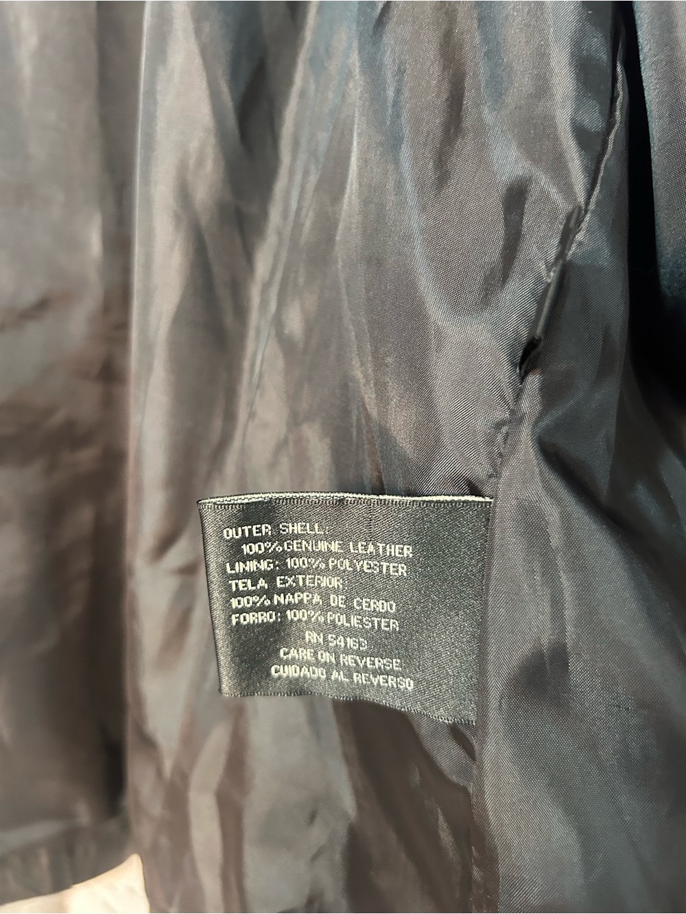 La nouvelle Renaissance xl Black Zip-Front Women's leather Jacket - Picture 5 of 6